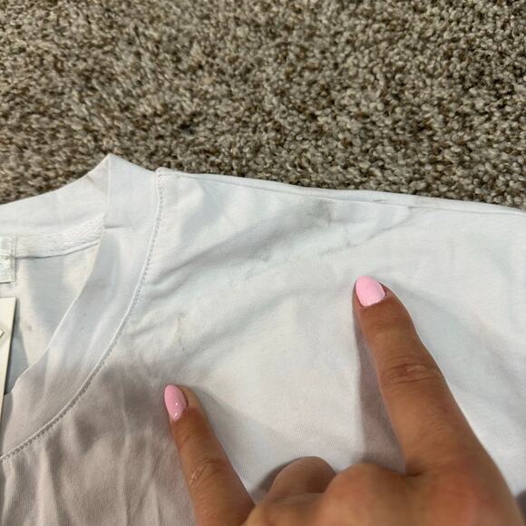 PURE Men's Red and Black Pure ATL Logo Diamond Tee Size M In White - Picture 5 of 14